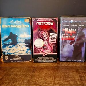 Horror VHS Tapes, Return To Boggy Creek, Creep Show, The Plague Of The Zombies